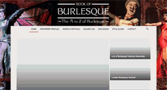 Desktop Screenshot of bookofburlesque.com