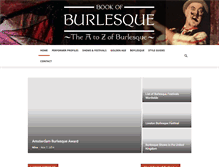 Tablet Screenshot of bookofburlesque.com